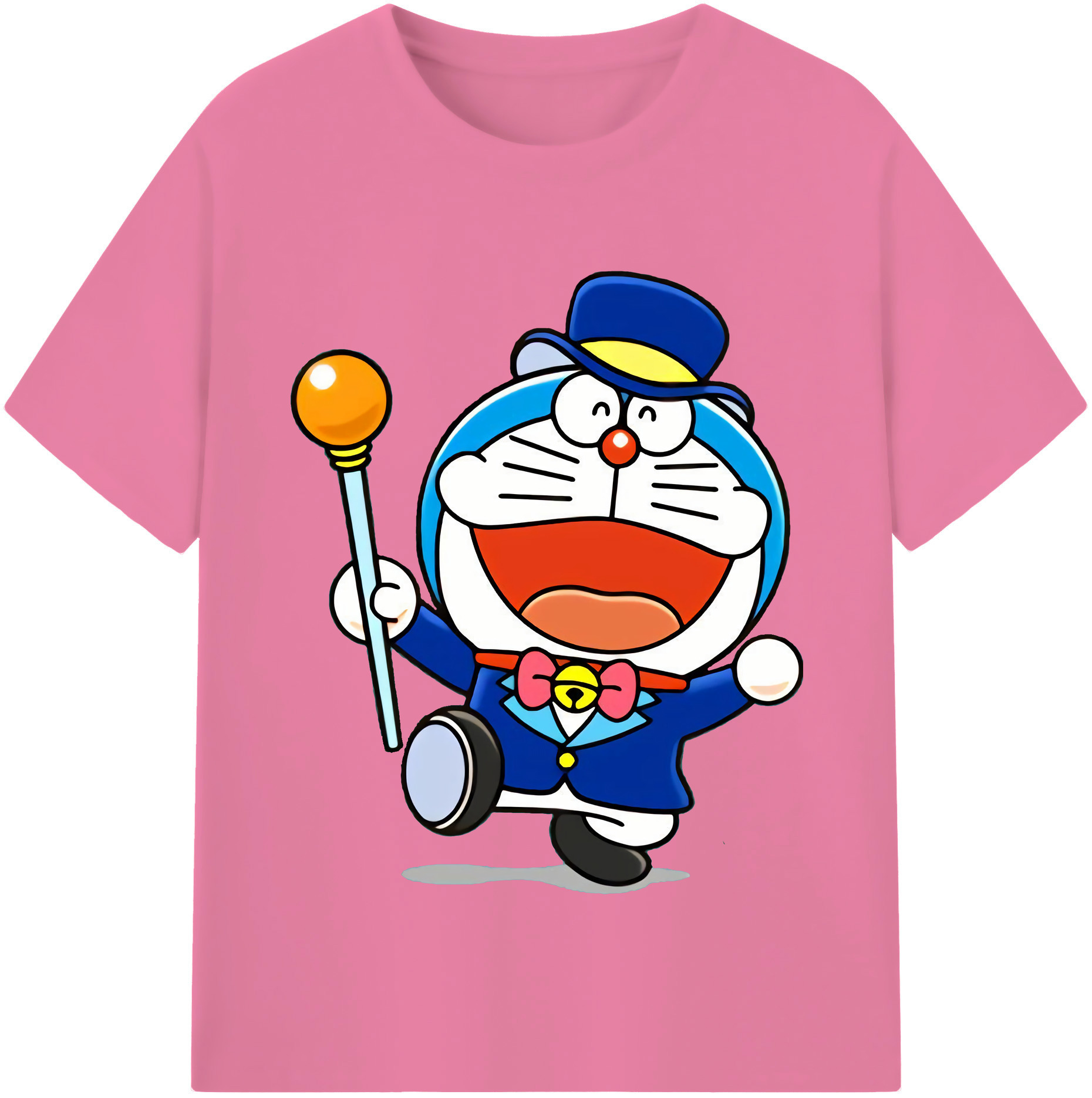 （画像用） ドラえもん Doraemon 綿100％半袖Tシャツ（フロントプリント）